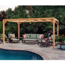 Maderland - Pergola en bois autoportante - modèle alicante - 400 x 300 cm