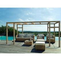 MADERLAND Pergola en bois autoportante - modèle GRANADA - 500 x 300 cm