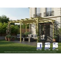 Maderland - Pergola en bois autoportante - modèle cambados - 510 x 420 cm