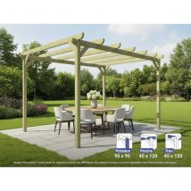 Maderland - Pergola en bois autoportante - modèle cambados - 420 x 300 cm