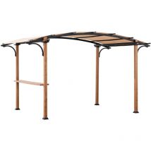 Pergola en tissu SKUTA en beige - 259cm x 406cm