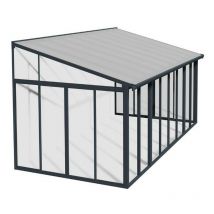 Veranda fermée 3x5,46m gris anthracite - Palram - 703990