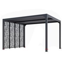Pergola Bioclimatica In Alluminio 360x300 Con 4 Pannelli Mashrabiyya