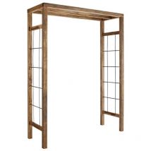 Gartenbogen ikebana - gerade - braun gebeizt - l. 160 x t. 60 x h. 214 cm - braun