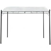Habitat Et Jardin - Pergola inclinée en métal - 3 x 2,5 m - Beige