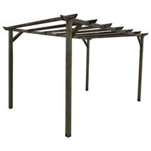 Tooltek - Pérgola libre en pino impermeabilizado 300x300xH400 cm