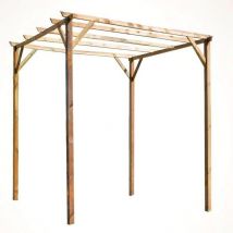 Forest - cerland pergola pabellon madera 3x3x2,45 m , Pérgola pabellón madera 3x3x2,45 metrosFabricada en madera de pino silvestre de alta