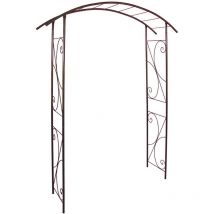 Lmoulin - louis moulin Arche tube ROND20 pont fer vieilli - 148x40x207 cm - Acier époxy