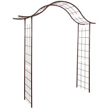 Tonnelle et pergola – Arche portique fer vieilli 200x40x250 cm – Type de produit, Longueur, Largeur, Matières, Caractéristique tonnelle, Forme, 
