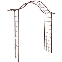 LOUIS MOULIN Arche tube ROND20 portique fer vieilli - 200x40x250 cm - Acier époxy