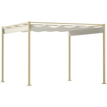MH - Pergola rétractable ammy beige et kaki