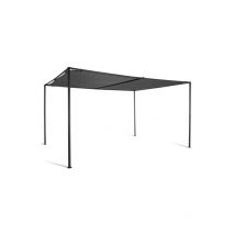 Idmarket - Pergola san jose 3x4 m tonnelle de jardin toile grise tente de réception