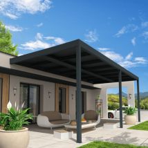 Ombrazur - Pergola solaire active Gris anthracite 5,804x3,491m 4000W