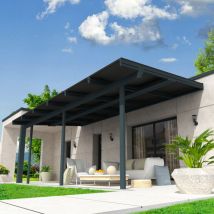 Ombrazur - Pergola solaire power Gris anthracite 5,730x3,494m 4000W