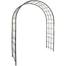 LOUIS MOULIN Arche tube CAR20 treillage fer vieilli - 180x50x250 cm - Acier époxy