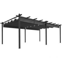 MH - Pergola xxl rétractable terry grise