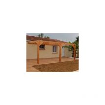 Pergolas Adossée, 700cmx500cm, Bois douglas Français, Carport-Auvent, Abri terrasse