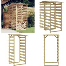 Pergolas avec toits 2 pcs 100x90x200 cm Bois de pin imprégné - pergola - pergolas - Home & Living - Brun