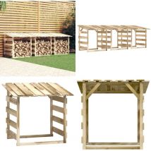 Pergolas avec toits 3 pcs 100x90x100 cm Bois de pin imprégné - pergola - pergolas - Home & Living - Brun