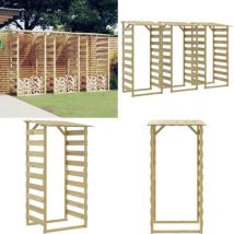 Pergolas avec toits 3 pcs 100x90x200 cm Bois de pin imprégné - pergola - pergolas - Home & Living - Brun