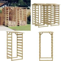 Pergolas avec toits 4 pcs 100x90x200 cm Bois de pin imprégné - pergola - pergolas - Home & Living - Brun