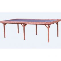 Altona - pergolato 24,64 m² in legno naturale - om3570.0 - habrita