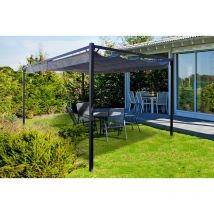 Cazeboo - Pergola/Tonnelle autoportée noosa 4x3m Gris clair
