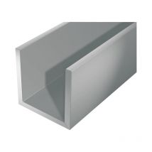 Perhilo de aluminio forma u 1000/16x13mm plata