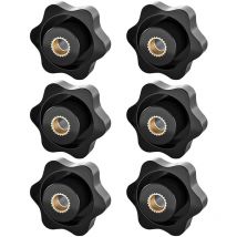 Memkey - Ahlsen Perilla de apriete M8 Tuerca de estrella Perilla de apriete de rosca moleteada Tuerca de apriete M8 Perilla de tuerca de apriete con