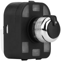 Perilla de interruptor de espejo retrovisor negra y cromada para Audi A2, A3, A4, A6 4F0 959 565