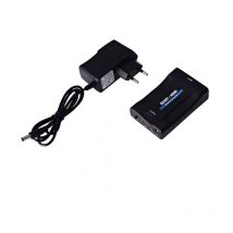 Promotion Convertisseur de tension-Peritel a Hdmi 1080P 60Hz Adaptateur Peritel Plug And Play Convertisseur Analogique Vers Numerique Boite Video