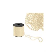 Perlenband Perlengirlande Perlenkette Kunstperlen 8 mm 10 m creme