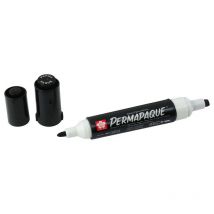 Permapaque Marqueur 2 pointes fine et biseau noir