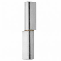 Paumelle à souder profil goutte avec bague laiton - Dimensions mm: Ø16 x 120