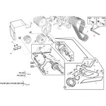 Perno ritegno cinghie trattorino modelli pg originale Gianni Ferrari 95303290000