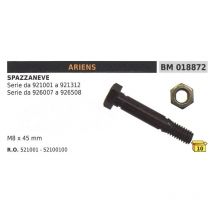 Perno spinotto di sicurezza M8x45mm spazzaneve Ariens serie da 921001 a 921312