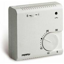 E3/03016 thermostat à expansion de gaz série teg avec lumière pilote et sélecteur on / off white Perry