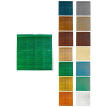 Jardin202 - Persiana de Madera Alicantina con Polea Metálica - Estor Enrollable para Ventanas, Puertas, Salón 105 x 220 cm (Verde (Barnizada))