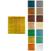 Jardin202 - Persiana de Madera Alicantina con Polea Metálica - Estor Enrollable para Ventanas, Puertas, Salón 95 x 140 cm (Amarillo (Barnizada))
