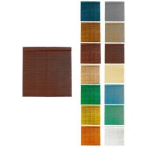 Persiana de Madera Alicantina con Polea Metálica - Estor Enrollable para Ventanas, Puertas, Salón 90 x 220 cm (Marrón (Pintada)) - Jardin202