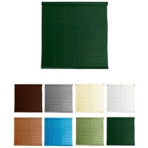JARDIN202 - Persiana de PVC Alicantina con Polea Metálica Persiana Enrollable Estor Enrollable para Ventanas, Puertas, Salón y Cocina 115 x 160 cm