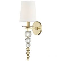 Persis Applique murale à 1 ampoule laiton, lin