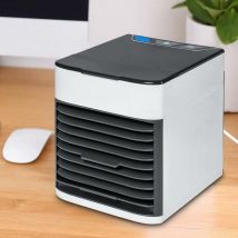 Personal Space Air Cooler and Humidifier, 3-in-1 Portable Mini Air Conditioner, Lightweight with Three Speeds