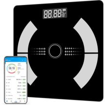 Personenwaage, Personenwaage, Vernetzte Waage, Impedanz-messwaage, Impedanz-messwaage Mit 12 Körperdaten (bmi/körperfett/knochenmasse/bmr/muskel/