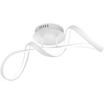 Frankystar - Perugia Plafonnier led Chrome avec Variateur d'intensité Interrupteur L.60Cm