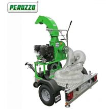 Peruzzo - turbo 400-T professionelles Laubsauger-Grasgebläse mit B&S-Motor auf Wagen
