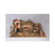 Pueblo de corcho 70x32x38 cm con fuente