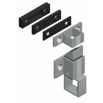 Pestillo + cerradero croisse ds - aluminio gris - 6402