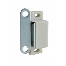 Pestillo magnético blanco 2kg, 46x16x15 mm, 2 piezas