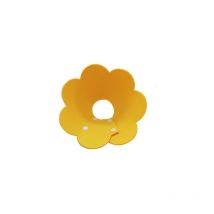 Pet Dog Cat Felt Tournesol Snap Collier Anti-Lick Wound Collar(Jaune L-large (convient aux chats de 11 à 16 catties))